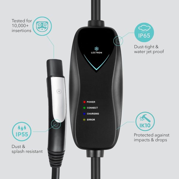 Lectron Level 1 Tesla Charger - 110V, 15 Amp, NEMA 5-15 Plug, 16 ft - Image 8