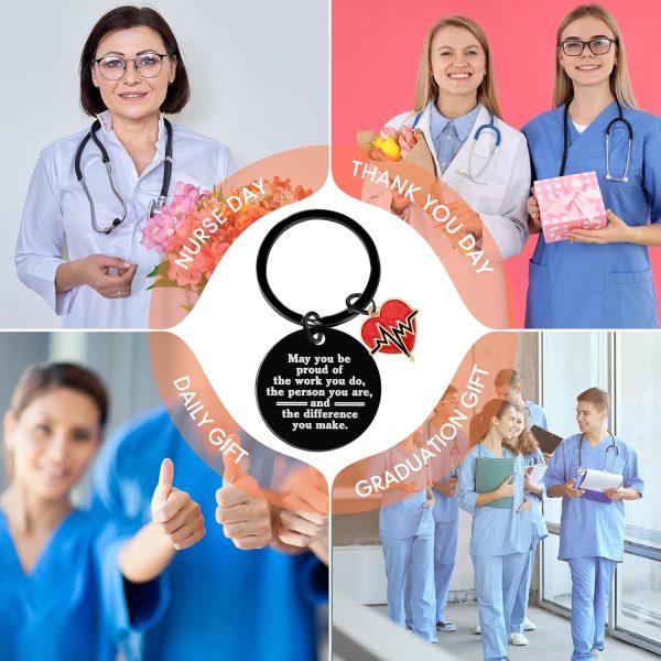 Henoyso 36 Pcs Nurse Gifts Nurse Keychain Bulk Nurse Week Appreciation Gift - Image 6