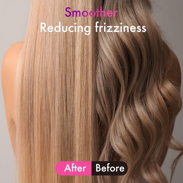 Hair Straightener Brush, KINLITO Hair Straightening Comb for Women Hair - Image 5