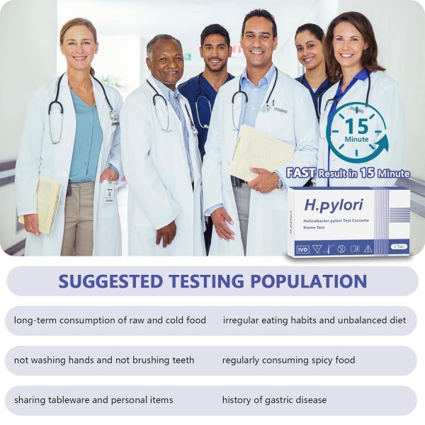 H Pylori Test Kit, Helicobacter Pylori Home Test Kit – Quick, Accurate - Image 5