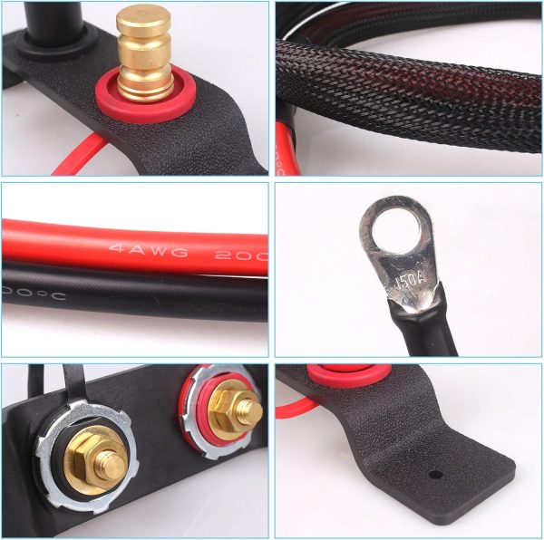 UTV Remote Battery Jump Post Starter ATV Jumpstart Battery Terminals - Image 7