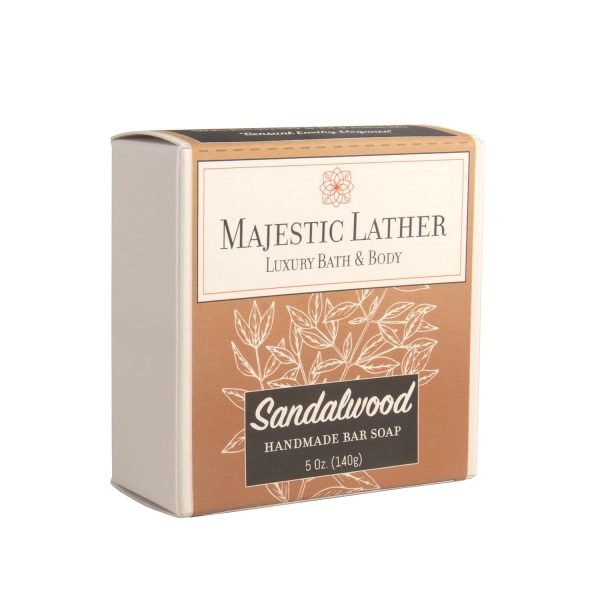 Sandalwood Luxury Bar Soap for Face & Body - Skin Soothing, Gentle - Image 3