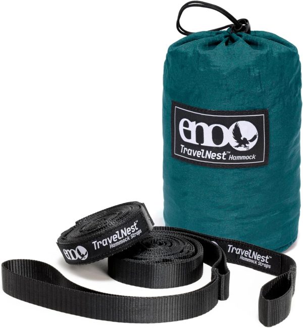 ENO TravelNest Hammock & Straps Combo - Portable Hiking and Camping Hammock - Image 3