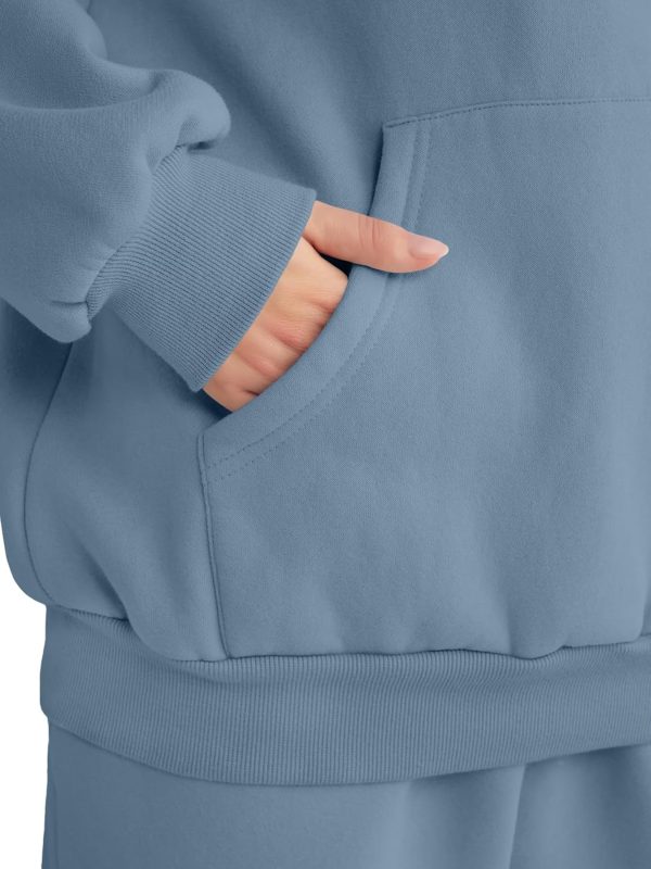 AUTOMET Womens 2 Piece Outfits Lounge Hoodie Sweatsuit Sets Oversized - Image 6