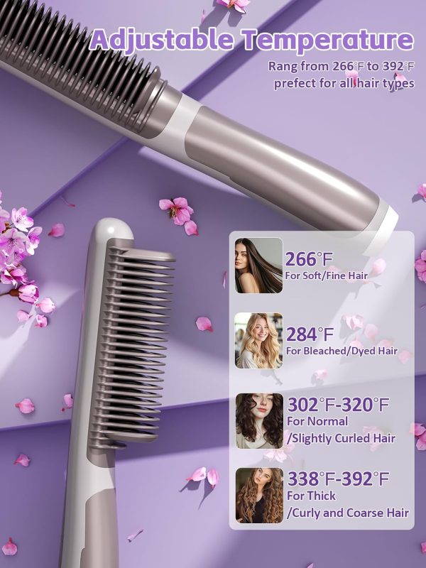 Hair straighteners for Women,Hair Straightener Brush,Straightening Comb for - Image 3