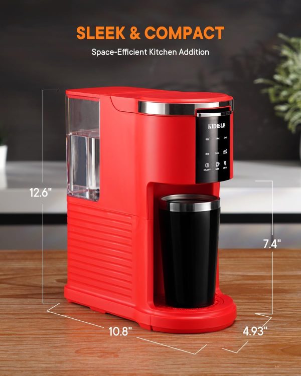Single Serve Coffee Machine, 3 in 1 Pod Coffee Maker for K Cup Pods & - Image 7