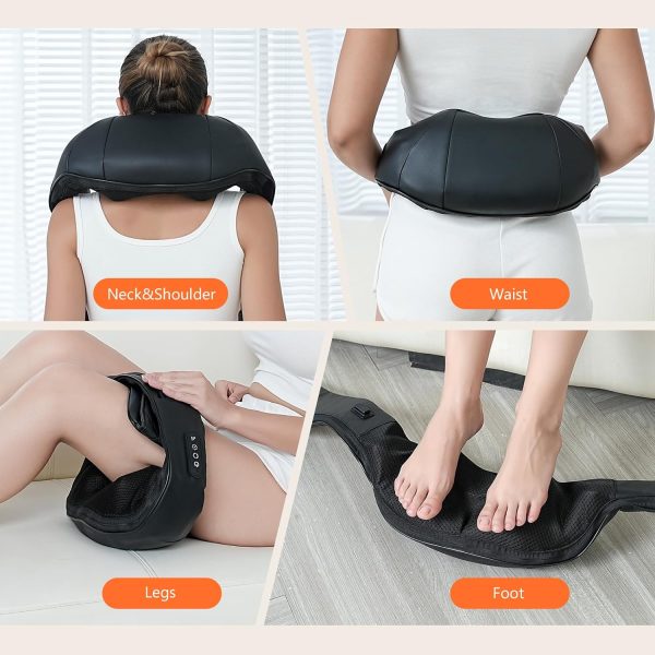 Rechargeable Neck Massager with Heat - Shiatsu Back and Neck Massager, - Image 6