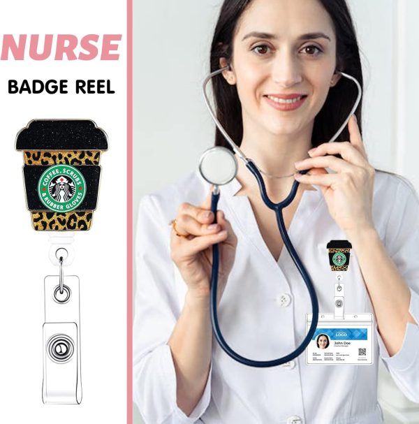 Nurse Badge Reel, Cute Badge Reel Retractable for Nurses, Badge Reel Holder - Image 5