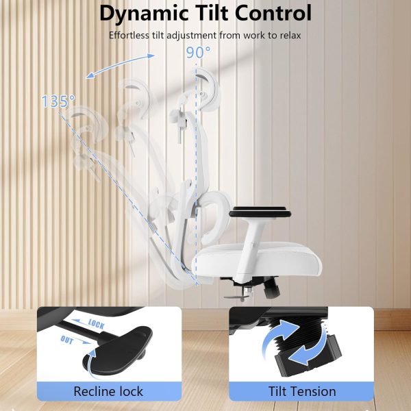 Office Chair, Ergonomic Desk Chair, High Back Desk Chair, Big and Tall - Image 5