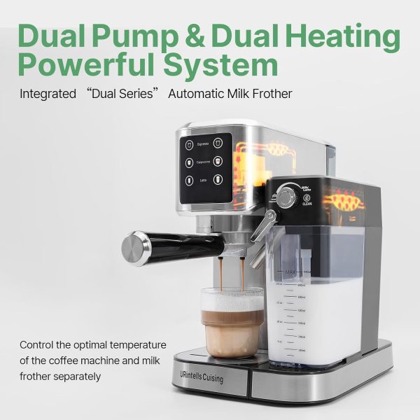 Espresso Machine 20 Bar, Touchscreen Espresso Maker with Automatic Milk - Image 6