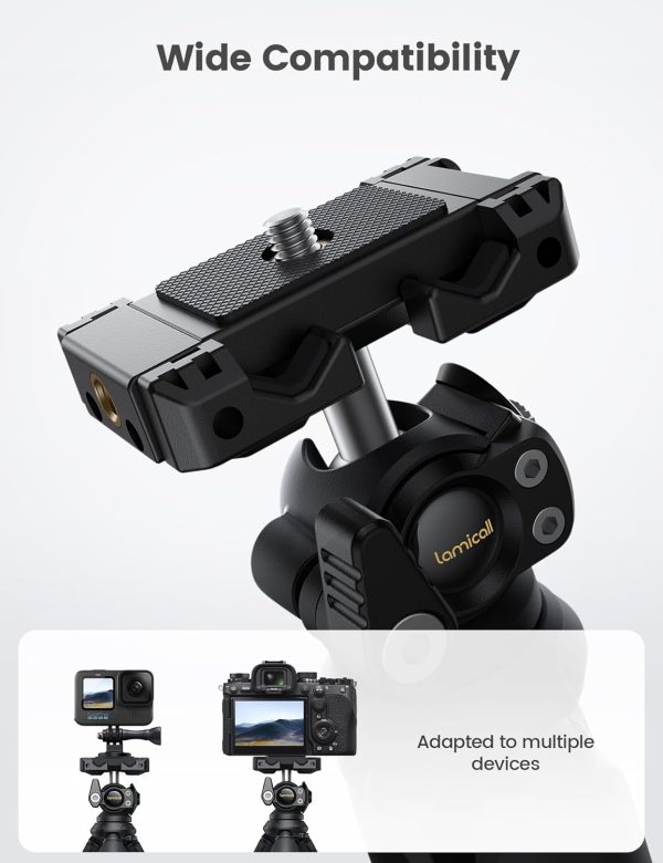 Lamicall Tripod for iPhone - 3 in 1 Flexible Phone Tripod with Wireless - Image 2