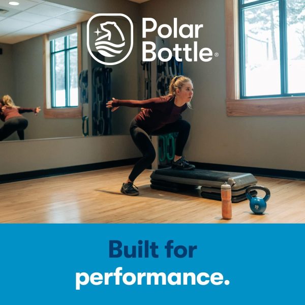 Polar Bottle – Sport Insulated 20oz Nimbus, Seaside Blue & Yellow – Leak - Image 2