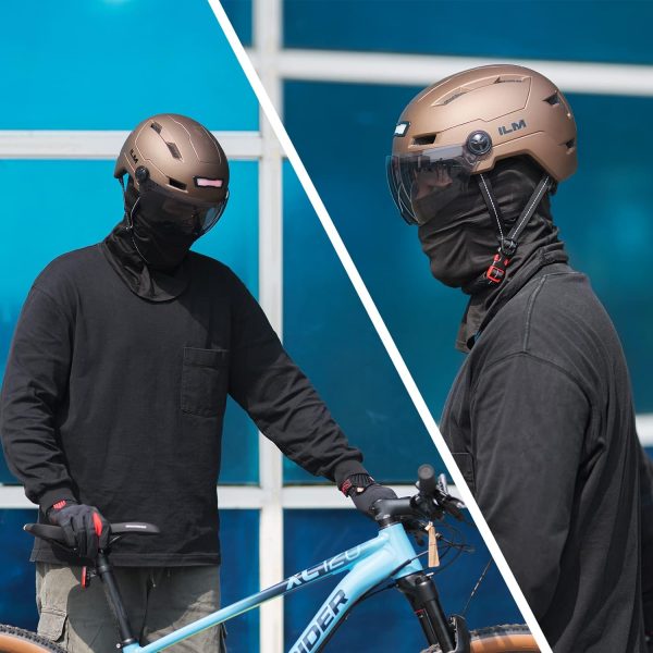 ILM Adult Bike Helmet with USB Rechargeable LED Front and Back Light - Image 7