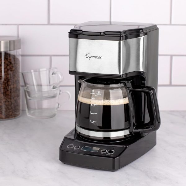 Capresso 5-Cup Mini Drip Coffee Maker, Black and Stainless Steel - Image 4