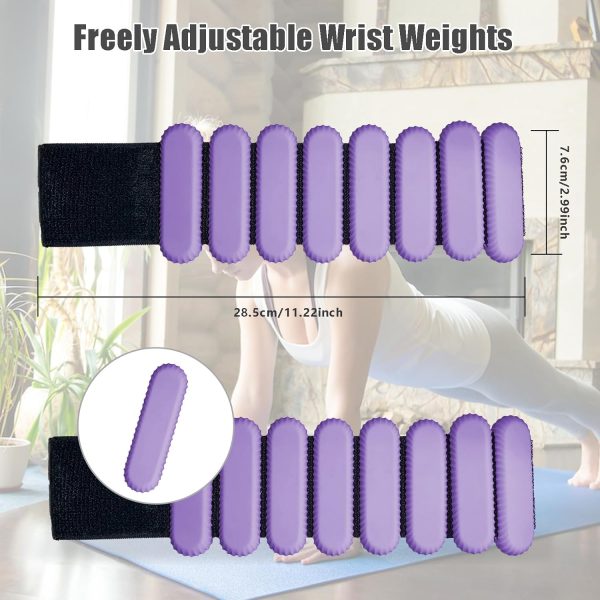 Ankle Weights for Women Men, Adjustable Wrist Weighted Bracelet for Home - Image 5
