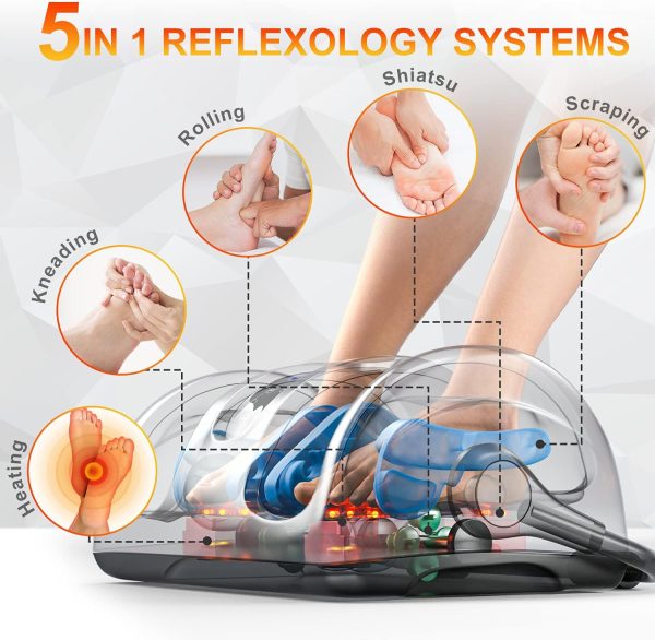 TISSCARE Shiatsu Foot Massager with Heat: Foot Massager Machine for - Image 2