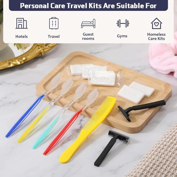 Tioncy 400Pcs Homeless Care Package Supplies Bulk Travel Toothbrushes - Image 4