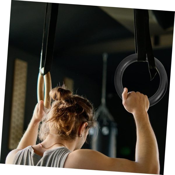 2 Rings Home Gym Adjustable Dumbbells Ab Wheel Gymnastics Accessories - Image 6
