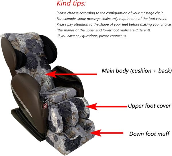 Full Body Shiatsu Massage Chair Cover, Universal Stretch Recliner Chair - Image 4