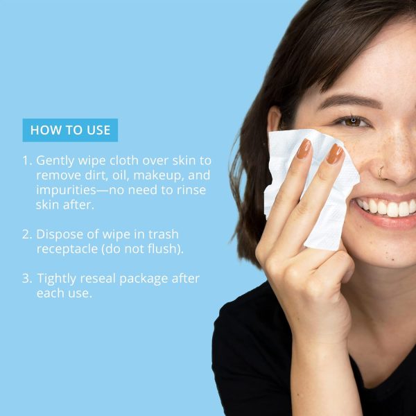 SKINN Facial Cleansing Makeup Remover Wipes - Hydrating Makeup Removing - Image 4