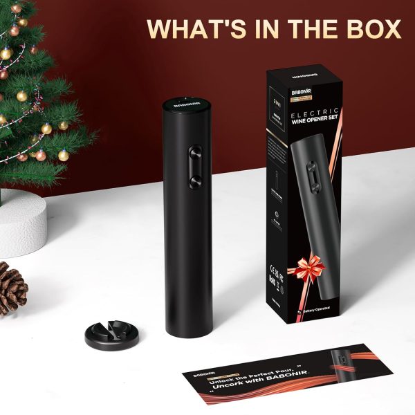 Electric Wine Opener - Battery Operated Wine Bottle Openers with Foil - Image 6