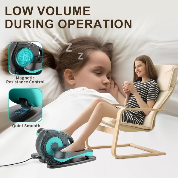 Under Desk Elliptical Machine, Electric Leg Exerciser for Seniors, Compact - Image 4