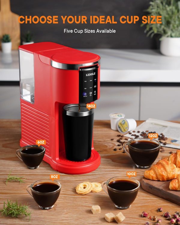Single Serve Coffee Machine, 3 in 1 Pod Coffee Maker for K Cup Pods & - Image 3