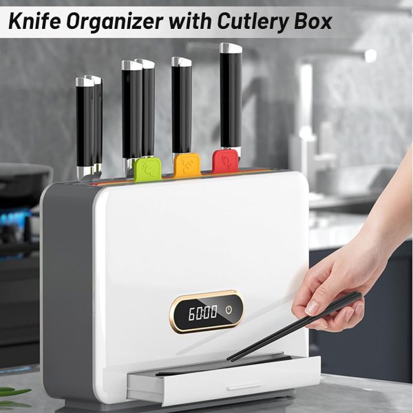 Modern Smart Cutting Boards with Storage Stand, Cleaning Cutting Board Set - Image 6