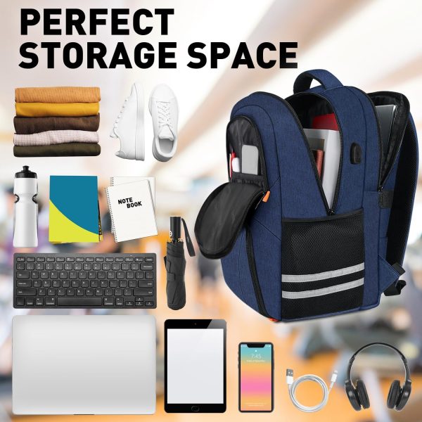 Ytonet Gym Backpack for Men Women, Travel Backpack with USB Charging Port, - Image 7