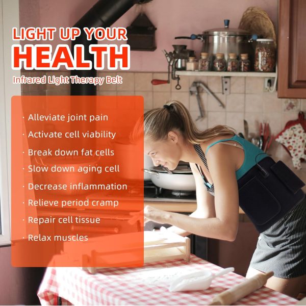 Red Light Therapy Infrared Light Therapy Pad for Body Pain NIR Deep Therapy - Image 8