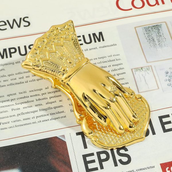 Vintage Lady’s Hand Shaped Book Clip Paper File Holder Metal Clips Office - Image 3