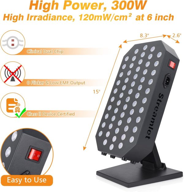 Red Light Therapy for Body, Face, 60 Dual Chip Clinical LED Combo 660nm - Image 4