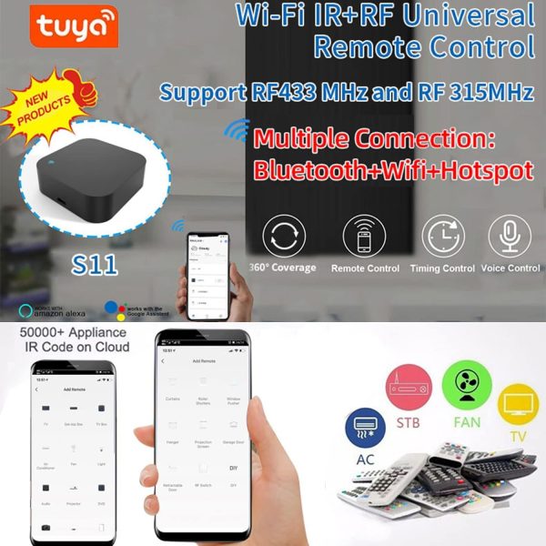Tuya Smart IR RF Remote Controller,Universal Remote Controller, for - Image 2