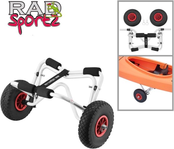 RAD Sportz Kayak Trolley Kayak Cart with Pneumatic Tires 150 LB Capacity - Image 2