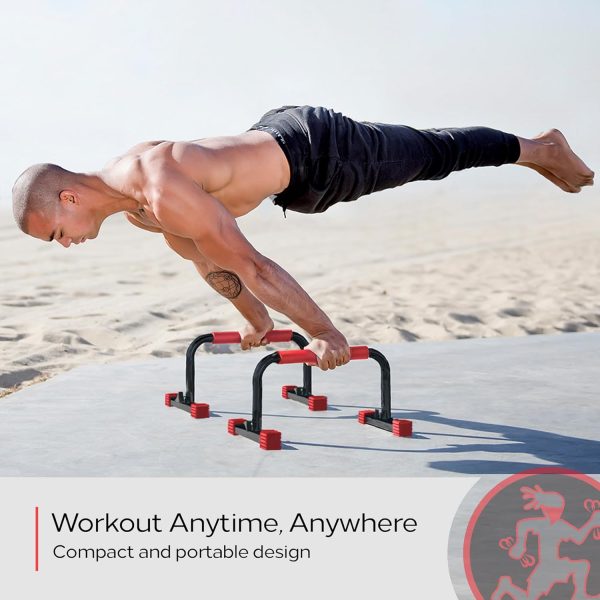 Rubberbanditz Parallette, Parallel Bars & Dip Station | At Home Gym Workout - Image 5