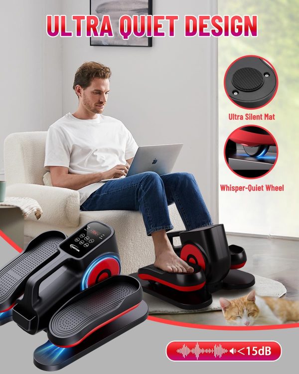 HJDFGSS Under Desk Elliptical Machine, Electric Ellipse Leg Exerciser While - Image 7