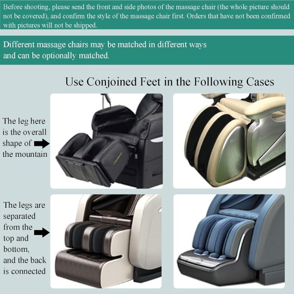 Massage Chair Cover, Full Body Shiatsu Zero Gravity Single Recliner Chair - Image 6