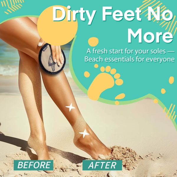Beach Sand Remover Sand Eraser Wipe Mitt Family Kids Women 2024 Vacation - Image 2