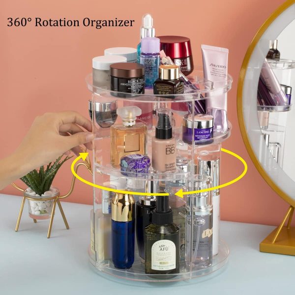 Argox 360° Rotating Makeup Organizer, Skincare Storage Box, Cosmetic - Image 5