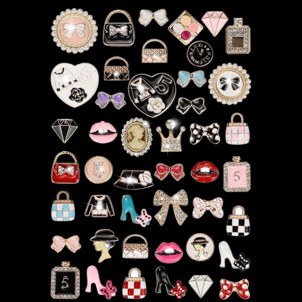 Lot of Bling Designer Decoration Charms, Luxury Fashion Trendy Rhinestone - Image 6