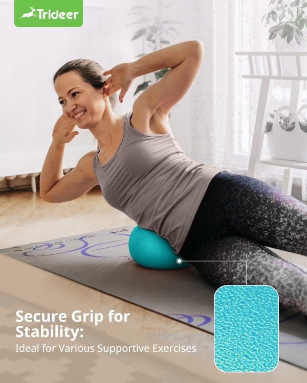 Trideer Pilates Ball 9 Inch Core Ball, Small Exercise Ball with Exercise - Image 3