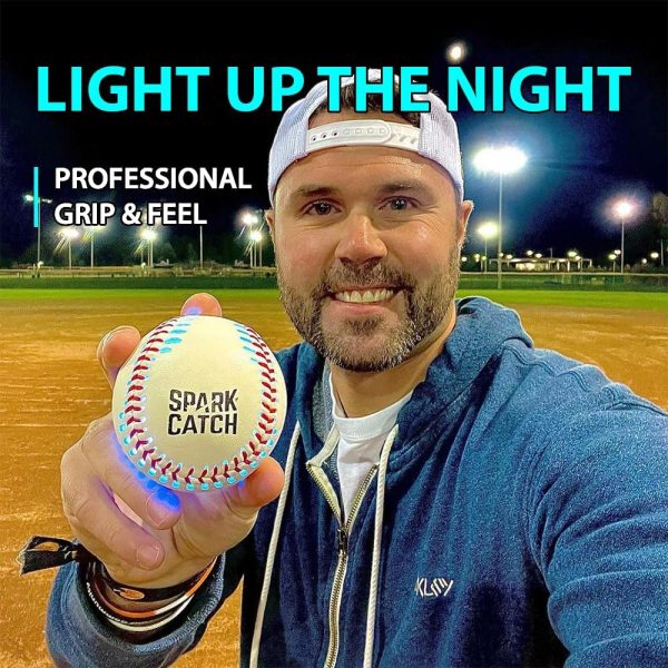 SPARK CATCH Light Up Baseball, Glow in The Dark Baseball, Sports Gear - Image 5