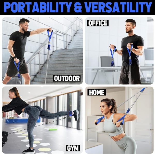 WALITO Resistance Bands Set - Exercise Bands with Handles, Door Anchor, - Image 5