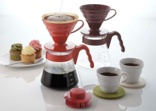 Hario V60 Pour Over Starter Set with Dripper, Glass Server and Filters, - Image 3