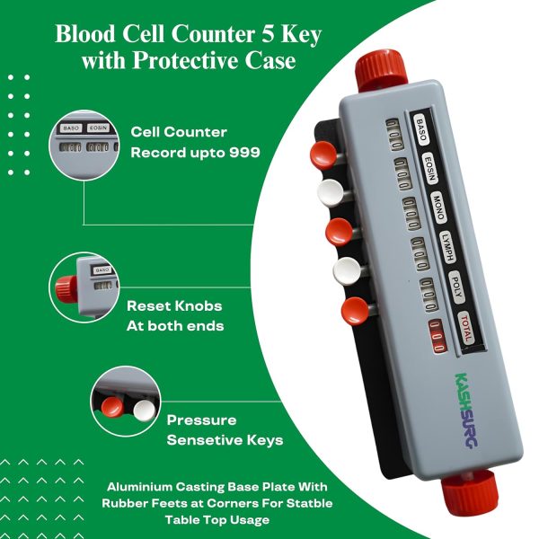 Blood Cell Counter 5 Key with Protective Case - Image 3