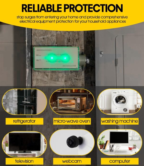 FS140 Surge Protection Device, Whole House Surge Protector Rated for - Image 3