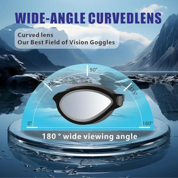 Adult Swim Goggles-Mirrored/Polarized Swimming Goggles 10x Anti-fog UV - Image 6