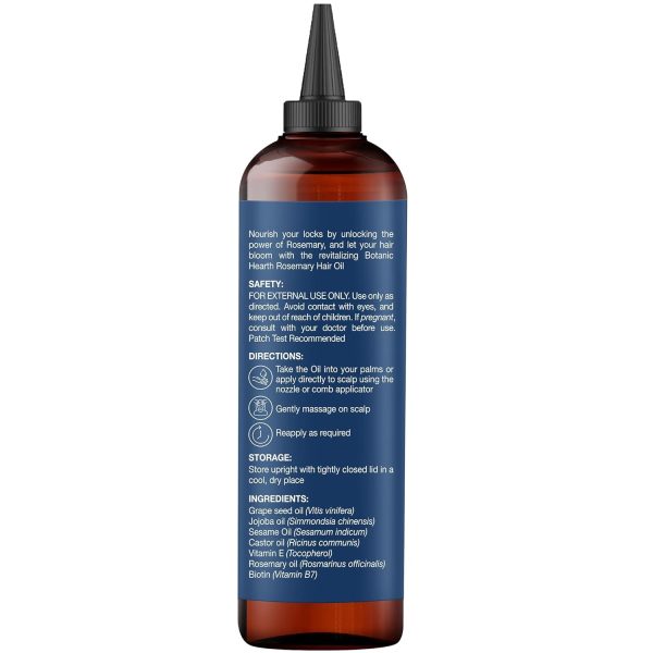 Botanic Hearth 100% Pure Rosemary Oil For Hair Growth Infused With Biotin - Image 6