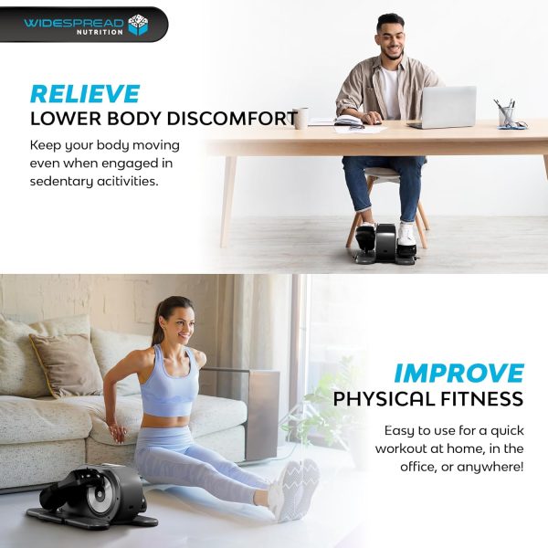 Under Desk Elliptical Machine, Electric Seated Leg Exerciser, Mini Ellipse - Image 6