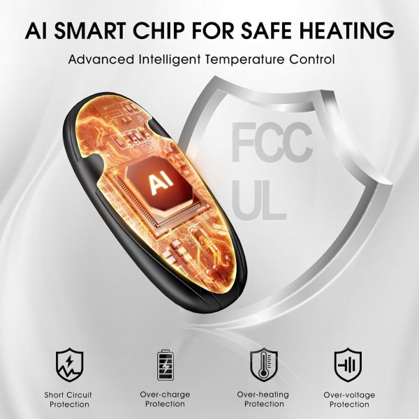 AI Hand Warmers Rechargeable with Charging Case, 2-Pack 14000mAh Magnetic - Image 5